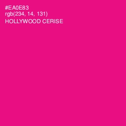 #EA0E83 - Hollywood Cerise Color Image